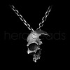 Gothic Broken Half Skull Zinc Alloy Pendant Necklaces for Men FS-WGAA9E3-02-1