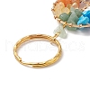 Natural & Synthetic Mixed Stone Keychain KEYC-JKC00435-4