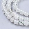 Natural Green Rutilated Quartz Beads Strands G-R475-013A-3