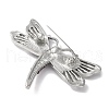Dragonfly Alloy Rhinestone Brooches for Backpack Clothes JEWB-M067-05B-P02-2