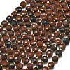 Natural Mahogany Obsidian Beads Strands G-K389-B73-01-2