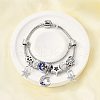 Alloy European Beads Charm Bracelets BJEW-F495-20P-1