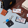 AHADERMAKER 4 Sets 2 Colors Mini Photo Keychain KEYC-GA0001-36-4