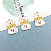 Alloy Enamel Pendants PW-WG61321-01-1