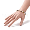 Glass Seed & Natural Pearl Beaded Stretch Bracelet BJEW-JB09268-3