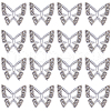 SUNNYCLUE 40PCS Alloy Rhinestone Cabochons FIND-SC0005-35-1