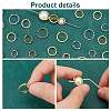   450Pcs 9 Style Zinc Alloy Bead Frame PALLOY-PH0002-21-4
