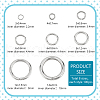   800Pcs 8 Styles 304 Stainless Steel Jump Rings Sets STAS-PH0005-86-2