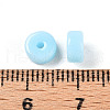 Opaque Solid Color Glass Beads X1-GLAA-N007-6x3mm-A06-3