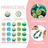 20Pcs 5 Colors Polymer Clay Pave Rhinestone Beads CLAY-TA0001-33-4