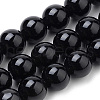 Natural Black Onyx Beads Strands X-G-S259-19-10mm-1