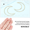 BENECREAT Brass Linking Rings KK-BC0009-09-3