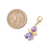 Angel ABS Plastic Imitation Pearl Pendant Decorations HJEW-JM03109-01-3