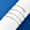 Brass Link Chain Necklaces for Women NJEW-D302-46P-2