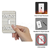CREATCABIN 2Pcs Acrylic Light Switch Plate Outlet Covers DIY-CN0001-93E-4