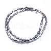 Non-magnetic Synthetic Hematite Beads Strands G-P338-13A-4x5mm-2