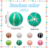 SOFPLATE 50pcs Opaque Acrylic Beads OACR-SP0001-10-2
