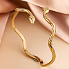 Snake 304 Stainless Steel Cuff Bangles FS-WGA46EE-01-1