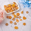 90pcs 18 Style Resin Cabochons CRES-TA0001-10-3
