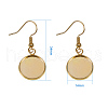   Brass Earring Hooks KK-PH0034-06-2