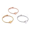 304 Stainless Steel Cuff Bangles Sets BJEW-M284-18-1