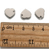 Tarnish Resistant 304 Stainless Steel Stamping Blank Tag Flat Heart Charms Pendants STAS-Q171-01-3
