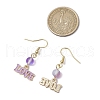 5 Pairs Valentine's Day Theme Alloy Enamel Dangle Earrings EJEW-JE06374-4