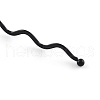 Hair Accessories Iron Wavy Hair Band Findings OHAR-Q043-08-2