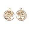 Rack Plating Alloy Crystal Rhinestone Pendants RB-L036-VF900-2-1