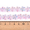 Transparency Electroplate Glass Beads Strands GLAA-T023-38A-04-4