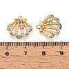 Brass Micro Pave Cubic Zirconia Charms KK-N261-102G-3