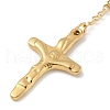 201 Stainless Steel Rosary Bead Necklaces NJEW-L427-22G-7