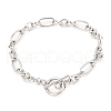 Tarnish Resistant Unisex 304 Stainless Steel Figaro Chain Bracelets BJEW-H541-06A-P-6