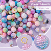 Imitation Pearl Acrylic Charms PALLOY-AB00229-4