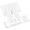  Rectangle Necklace Display Sets Cardboard Paper Cards NDIS-NB0001-03-7