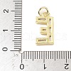Brass Micro Pave Cubic Zirconia Pendants KK-V014-01G-05-3
