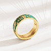 Brass Micro Pave Cubic Zirconia Finger Rings FS-WGFDCA6-09-2