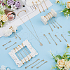 GOMAKERER 24Pcs 6 Style Brass Cable Chain Extender KK-GO0001-56-6