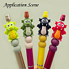 Dinosaur Food Grade Silicone Focal Beads SIL-A009-01B-2