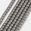 Electroplate Non-magnetic Synthetic Hematite Beads Strands G-J163-3x3mm-05-1