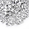 Opaque White Acrylic Beads SACR-YW0001-21B-2