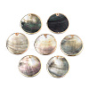 Natural Black Lip Shell Pendants SSHEL-N034-127A-01LG-1