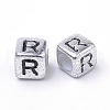 Plated Acrylic Beads X1-PB43C9308-R-2