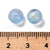 Frosted Transparent Acrylic Beads OACR-F013-13D-3