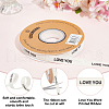 30 Yards Cotton Love You Word Printed Ribbon OCOR-WH0086-87B-4