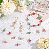 ARRICRAFT 100Pcs 2 Colors Spray Painted Resin Connector Charms FIND-AR0003-09-4
