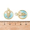Brass Micro Pave Cubic Zirconia Pendants with Enamel KK-Z114-03G-3