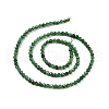 Natural Fuchsite Beads Strands G-C009-A13-3