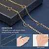SUNNYCLUE DIY Star & Moon Link Chain Necklaces Kits DIY-SC0014-61G-3