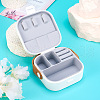 Square PU Leather & PP & Silicone Jewelry Set Box AJEW-TAC0014-13B-5